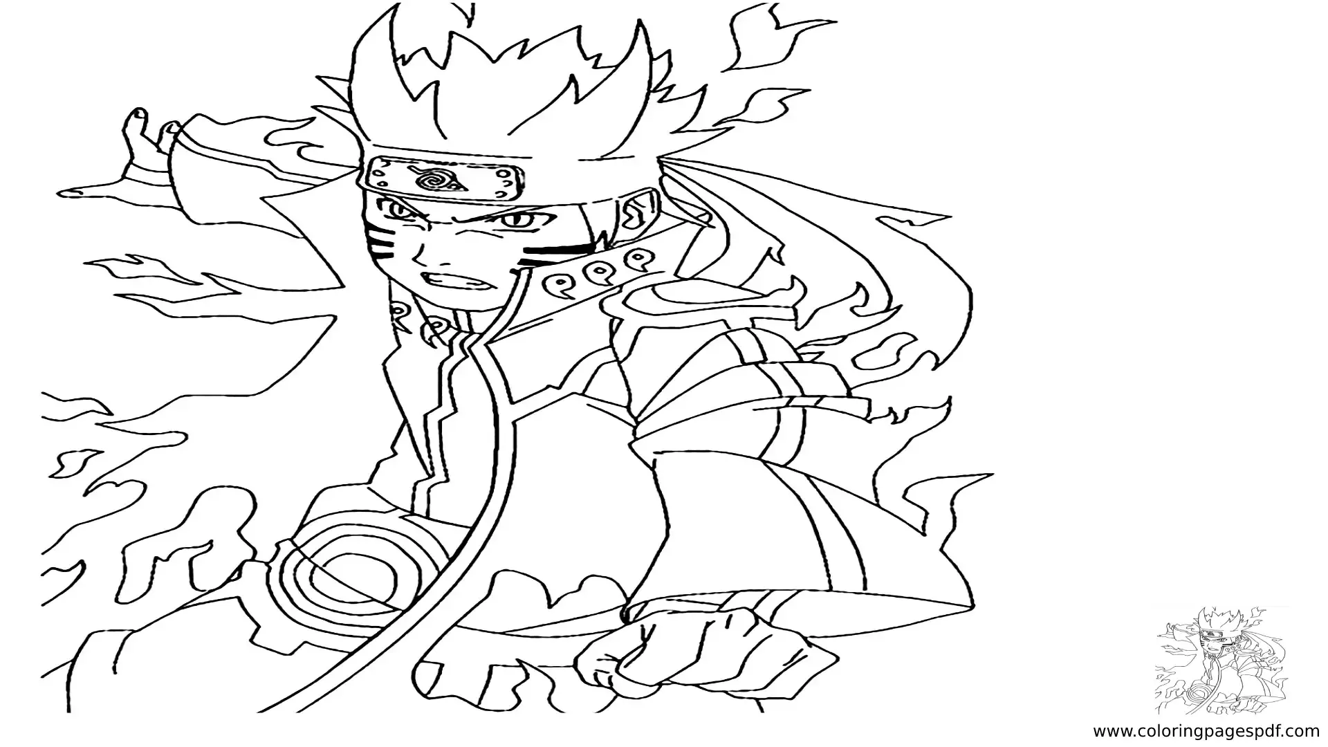 Coloring Page Of Rekudo Naruto