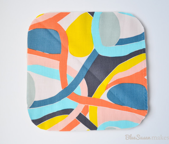 Draw a quilting line - How to  Sew a sunglasses case