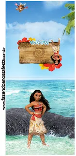 Etiquetas de Moana para imprimir gratis.