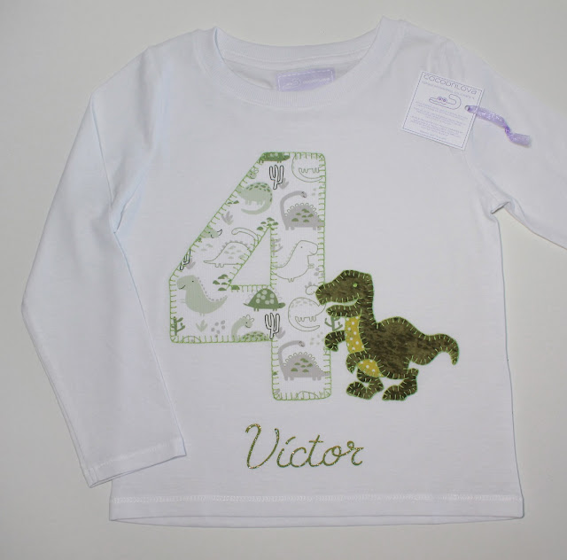 camiseta cumpleaños dinosaurio T-Rex