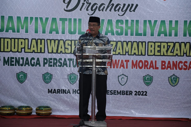 Wakil Bupati Asahan Ikuti Malam Resepsi HUT Al Jam'iyatul Washliyah Ke-92