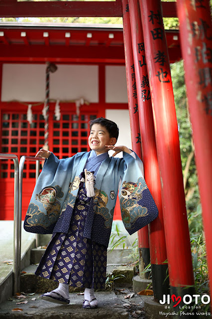 枚方市の菅原神社で七五三出張撮影