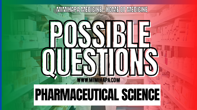 PHARMACEUTICS THEORY AND COMPOUNDING | POSSIBLE QUESTIONS | PST NTA LEVEL 5