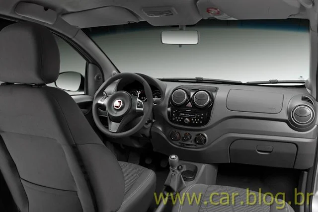 Novo Palio Attractive 1.4 2012 - interior