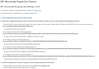 WP Ultra Simple Paypal Shopping Cart plugin