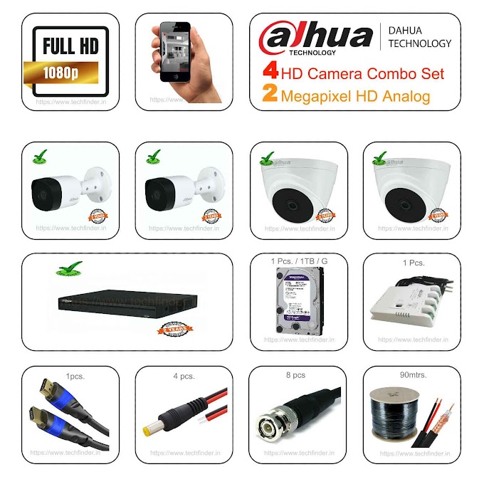 LẮP Combo Bộ 4 Camera Dahua HDCVI 