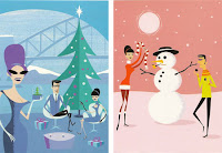 Retro Christmas Cards