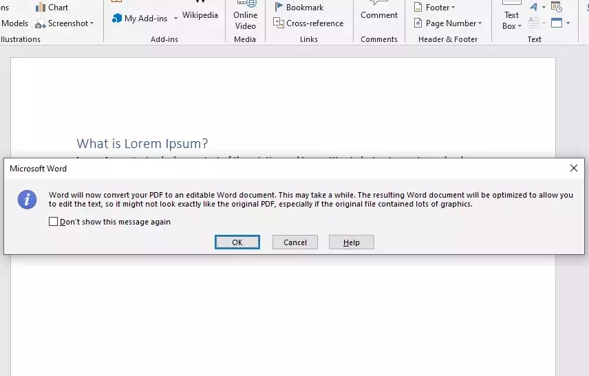 4. Cara Menggabungkan File PDF ke Word