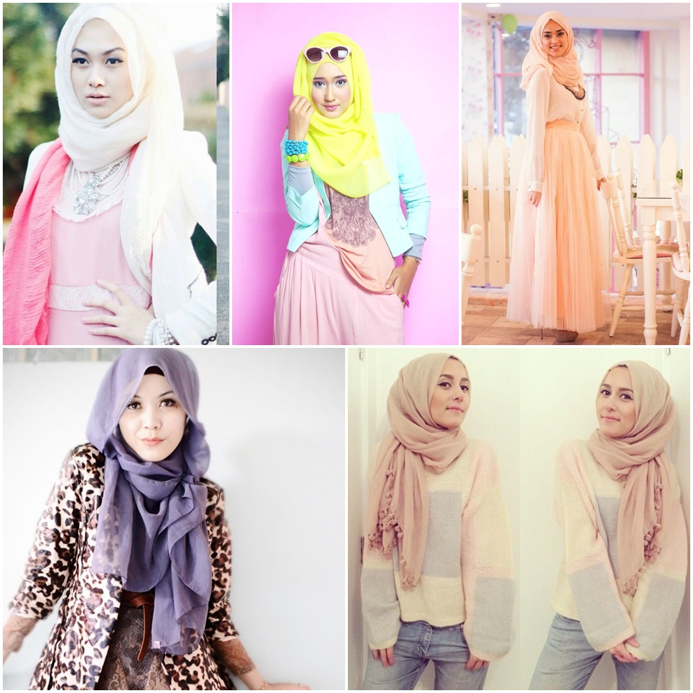 Gambar Cara Pakai Hijab Beserta Fashion Hijab Terbaru