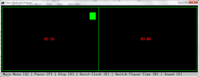 The Main Timer screen
