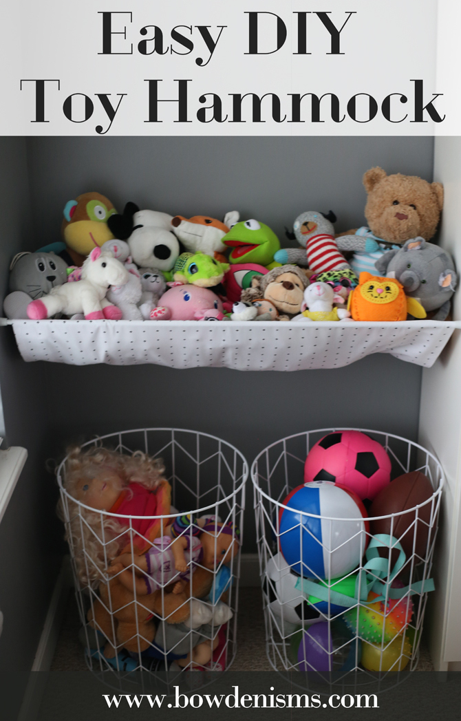 DIY stuffed animal net! I had one as a kid and can't find any to buy..  might as well make m…