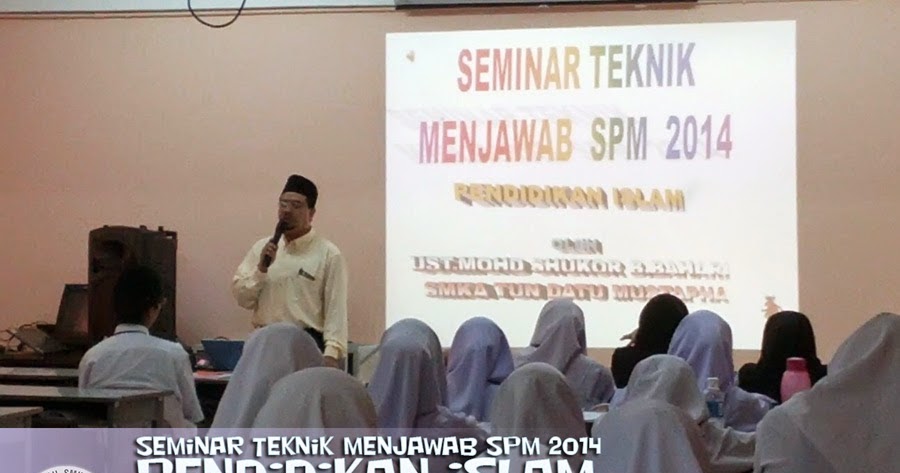 SMK Kota Klias, Beaufort, Sabah: Seminar Teknik Menjawab 