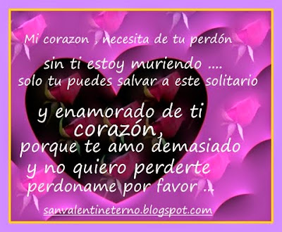 Frases e Imagenes para pedir Perdón a un Amor