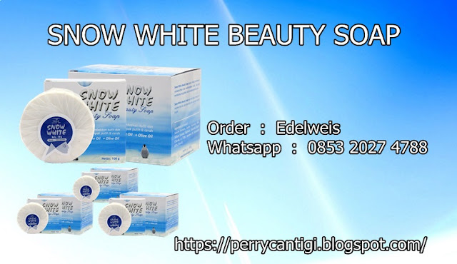 sabun  snow white beauty soap untuk merawat wajah