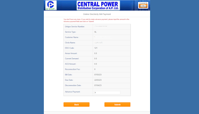 APSPDCL Electricity Bill