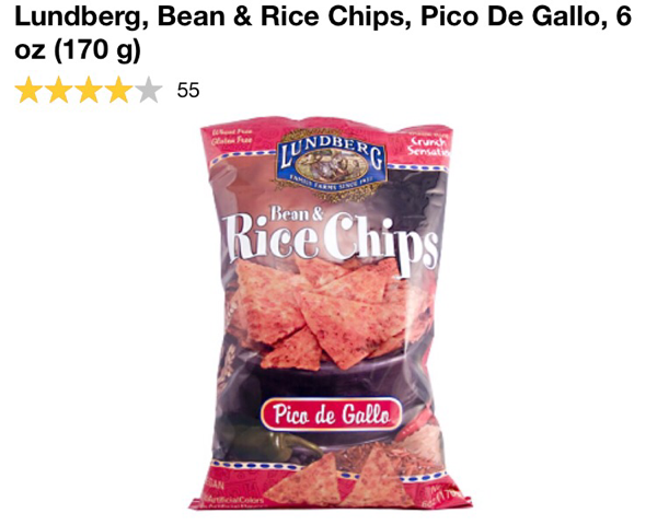 رقائق تشيبس باربكيو بنكهات متعددة من اي هيرب  Lundberg, Rice Chips 