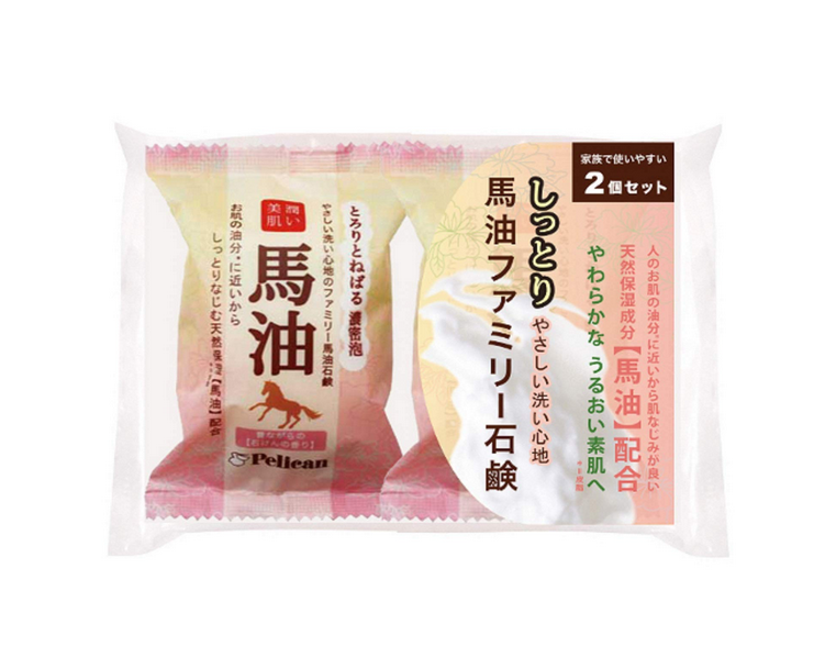 馬油推薦4：【日本Pelican】馬油石鹼肥皂