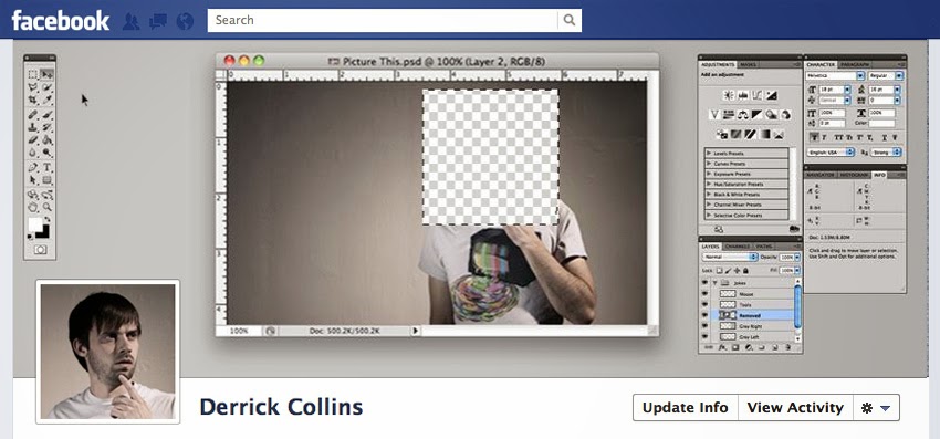 Very creative Facebook timeline image