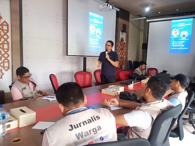 15 Jurnalis Warga dari Komunitas Daweut Apui Ikuti Training Jurnalistik