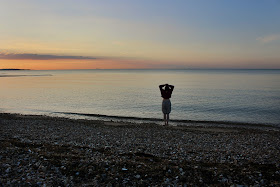 Kentish sunsets on the beach near Whitstable