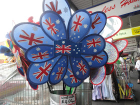 toy pinwheel flowers with Australian flag art