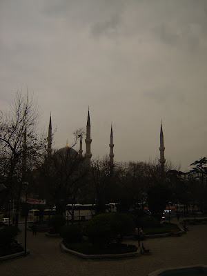 Outside Sultanahmet Mosque