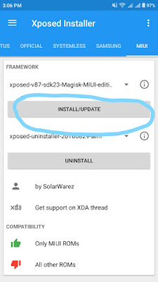 how to install xposed on miui