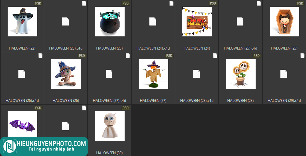 Chia sẻ 30 Tài nguyên Halloween phần 1