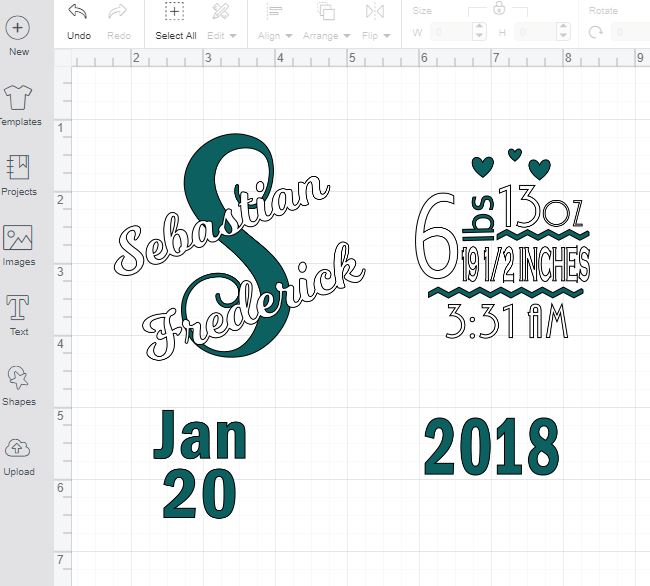 Download Elephant Birth Stats A Cricut Step By Step Tutorial