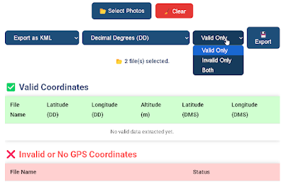 Upload Correct Images with GPS Data