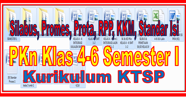 Download: Prota, Promes, Silabus, RPP, KKM, Standar Isi 