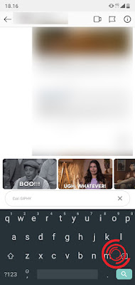 3. Terakhir, silakan pilih dan cari gif yang ingin kalian kirimkan