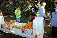 El tercer avituallament amb aigua, mandarines i plàtans