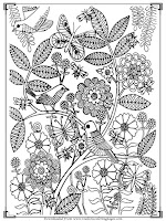 bird coloring pages for elderly adults