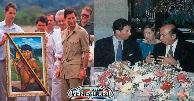 El Rey Carlos de Inglaterra visitó Venezuela en 1989