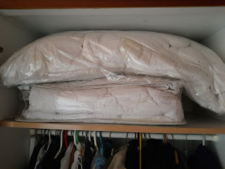 duvets, washed and put away for the summer