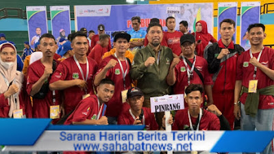 Ini Pencapaian NPC Pinrang Raih Medali Peparprov V Makassar 2022