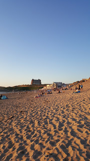 On the beach at the Fistral Night Surf 2017