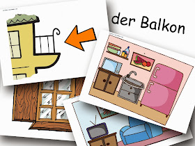 Bildkarten Unser Haus - DaZ Material für die Sprachförderung in der Grundschule