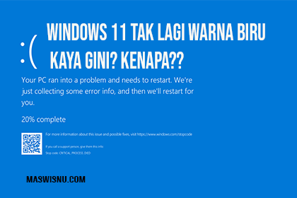 Tampilan Error Windows 11 Tak Lagi Berwarna Biru, Kenapa?