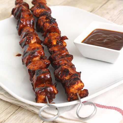 Barbecued Chicken Kebabs Recipe