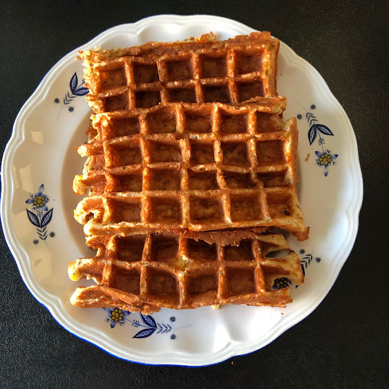 Gaufres salées base pomme de terre et mimolette