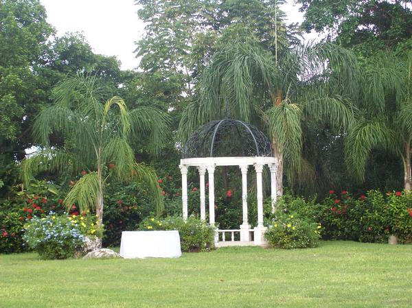  One of the lovely garden gazebo's at Sandals Grande Ocho Rios Resort in 