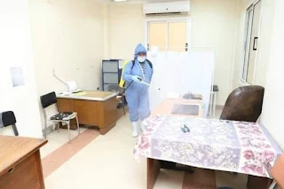 جامعة السويس تطهر اللجنة الطبية "القومسيون الطبي بمستشفى أبوالعزايم" بالسويس