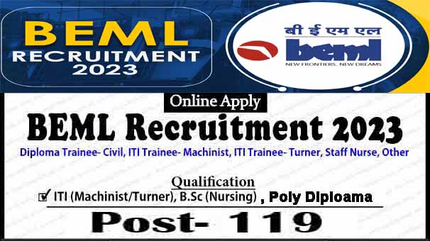BEML 119 Post Recruitment 2023