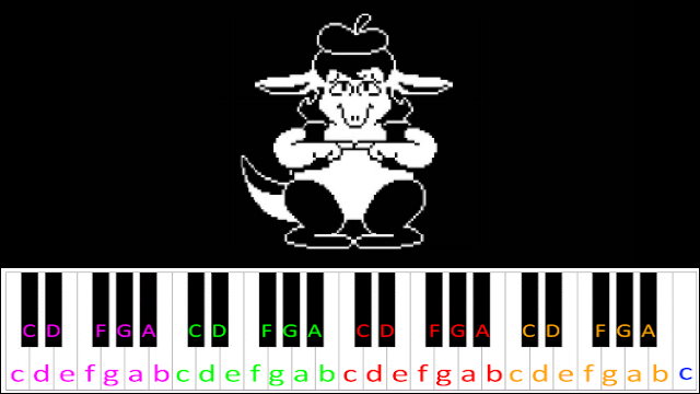 Wrong Enemy !? (Undertale) Piano / Keyboard Easy Letter Notes for Beginners