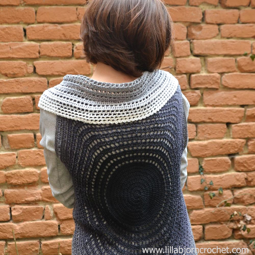 Crochet mandala vest - made with Whirl yarn by Scheepjes - original design by Lilla Bjorn