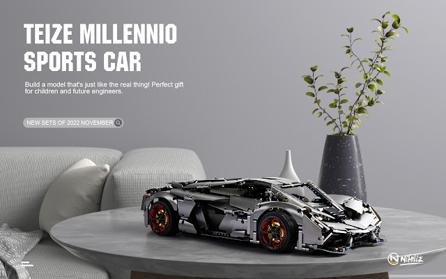 Nifeliz Teize millennio Sports Car Compatible With Lego