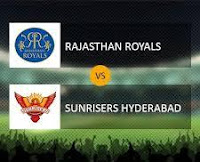 Indian Premier League 36th match Rajasthan Royals vs Sunrisers Hyderabad Online Willow Cricket HD.