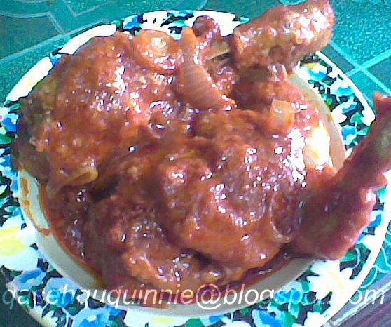 Qasehqu quinnie: Ayam masak merah bersantan min ho:)
